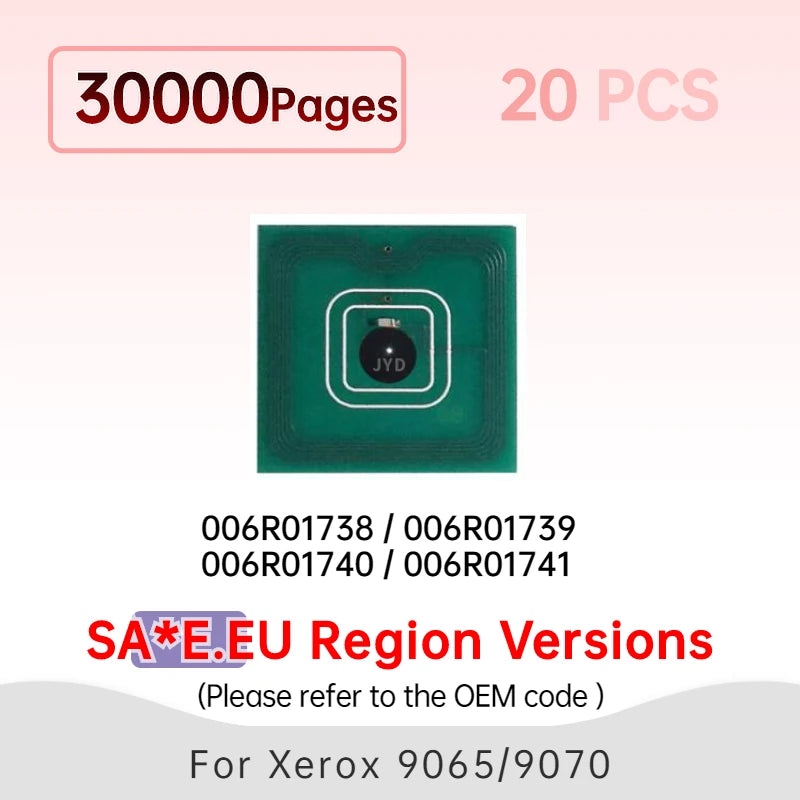 006R01738 006R01739 006R01740 006R01741 Toner Chip for Xerox 9070 XC9065 XC9070 C9065 C9070 Printer Cartridge Chip Reset