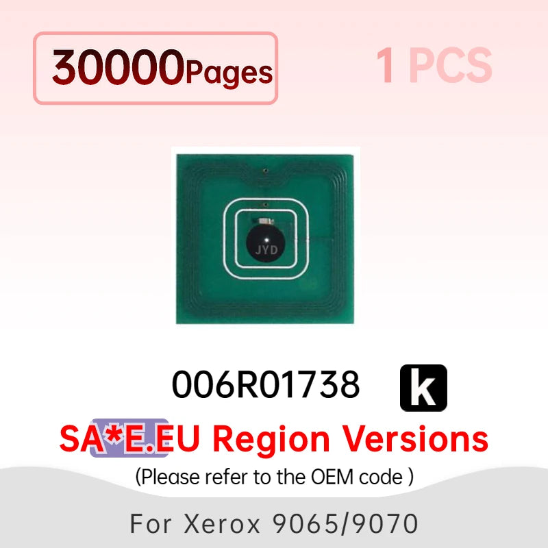 006R01738 006R01739 006R01740 006R01741 Toner Chip for Xerox 9070 XC9065 XC9070 C9065 C9070 Printer Cartridge Chip Reset