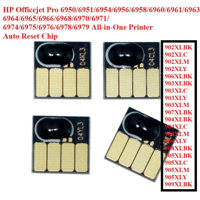 Auto Reset Chip for HP 902 903 904 905  906 907 908 909 OfficeJet Pro 6950 6951 6954 6956 6960 6970 6961 6964 6975 6976