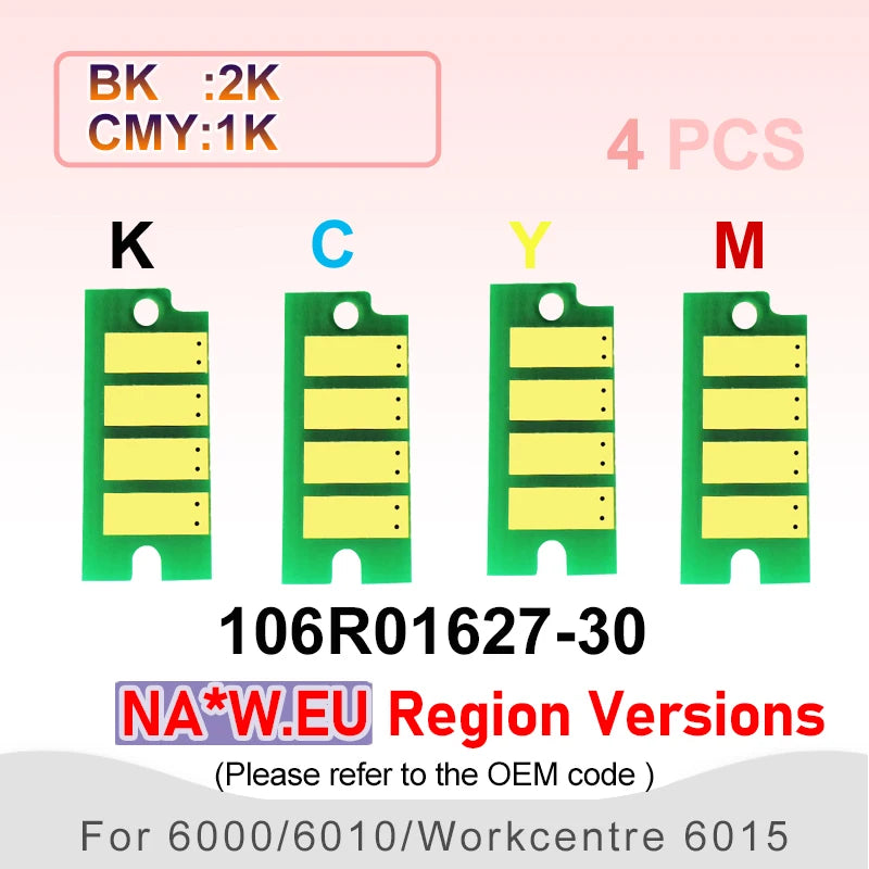 106R01630 for Xerox 6000 Toner Chip 106R01627 1628 1629 106R01634 31 32 33 Cartridge printer Phaser 6000 6010 Workcentre 6015