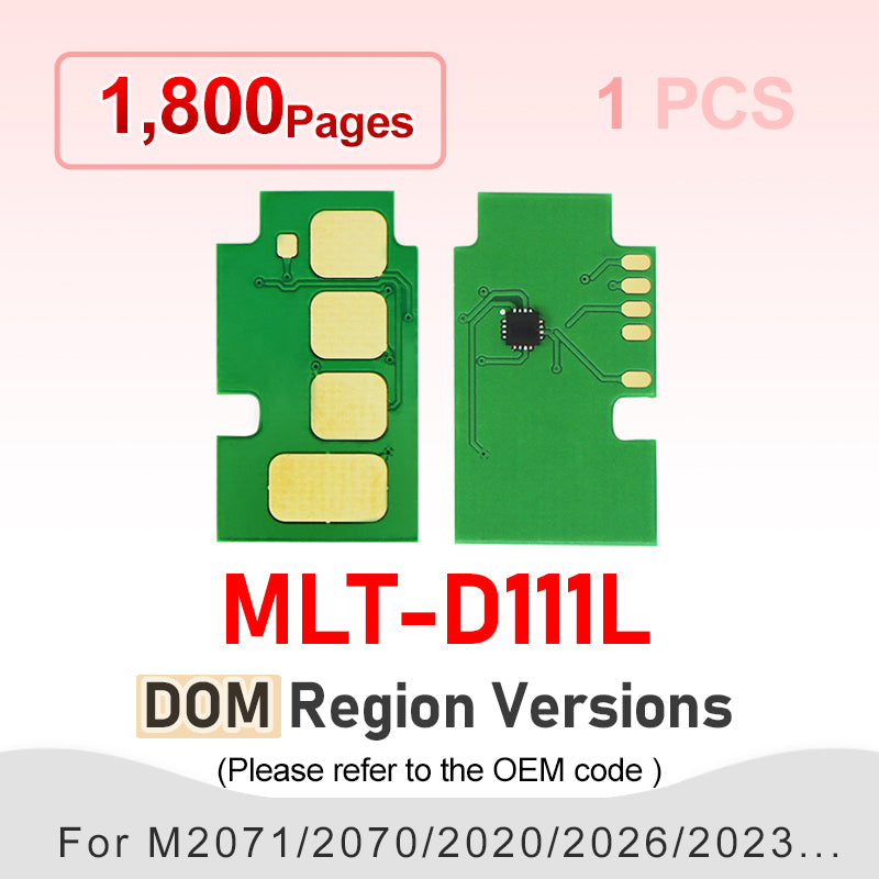 Mlt D111S Chip 1.8K MLT-D111E D111 111 111L Toner Cartridge Chips for Samsung SL-M2020 M2020W M2022W M2070W M2070F Printer Reset