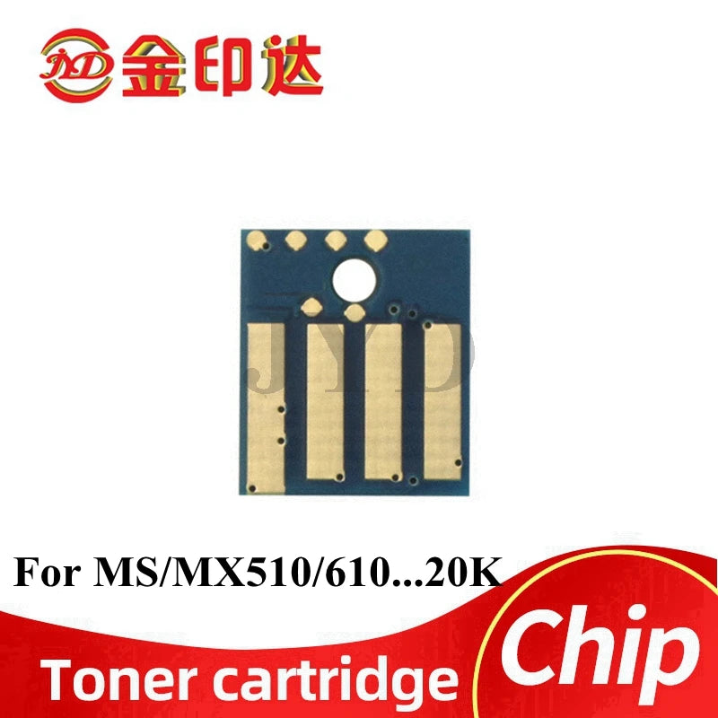 20K Updated Firmware 504U 604X Cartridge Chips Reset for Lexmark MS510 MS610 MX510 MX511 MX611 Toner Chip Universal 50F0U00