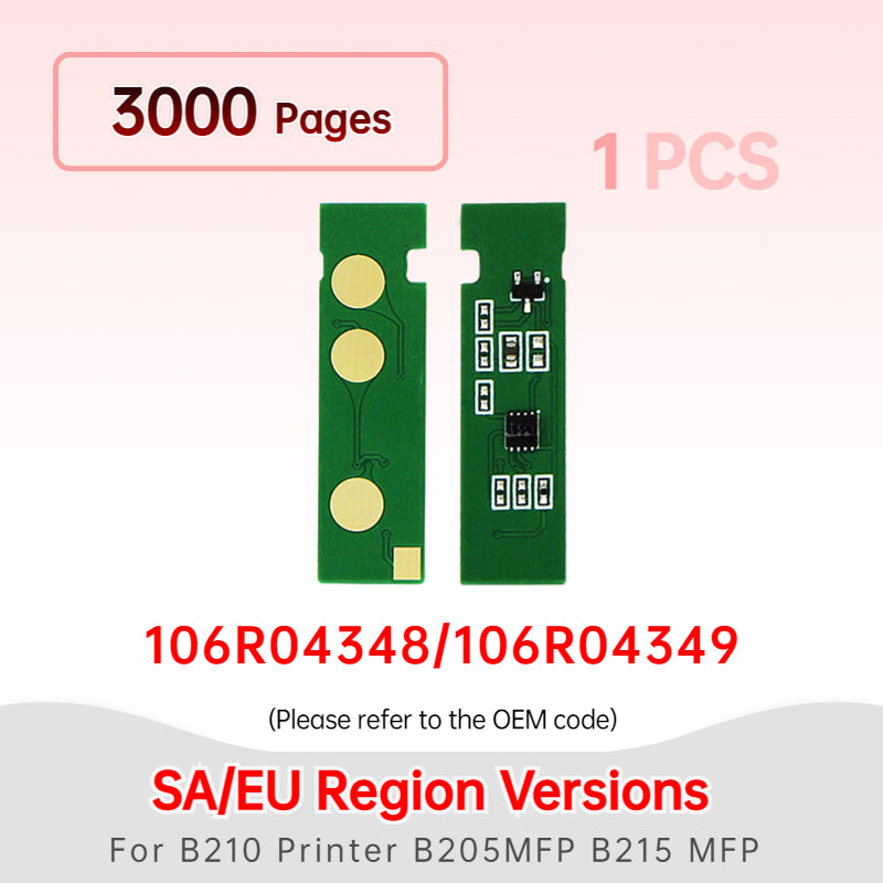 B210 B215 B205 drum chip 106R04346 106R04347 106R04348 106R04349 toner cartridge chip for XEROX B210 Printer B205 MFP B215 MFP