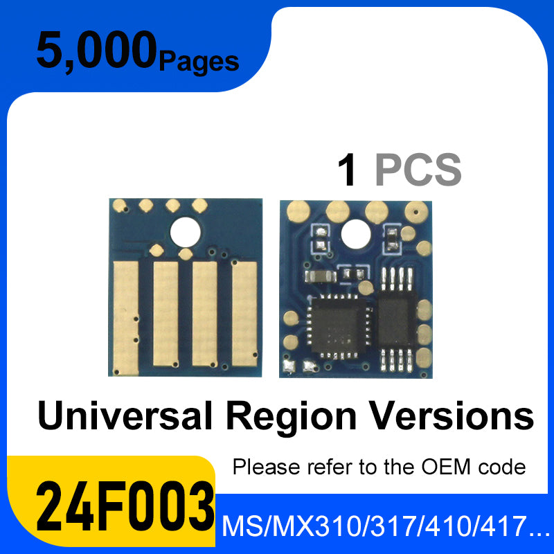 MS610dn Toner Chip 50F0X00 50F0U00  50F0Z00 For Lexmark MS315 MS415 MS317 MS517 MS617 MX617 417 317 MS310 410 610 Cartridge Chip