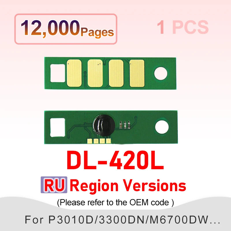 420 TL Toner Chip TL-420L TL-420H TL-420X DL-420L for Pantum P3010 P3300 M6700 M7100 M6800 M7200 D Dw Dn Cartridge Printer Reset