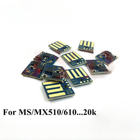 20K Updated Firmware 504U 604X Cartridge Chips Reset for Lexmark MS510 MS610 MX510 MX511 MX611 Toner Chip Universal 50F0U00