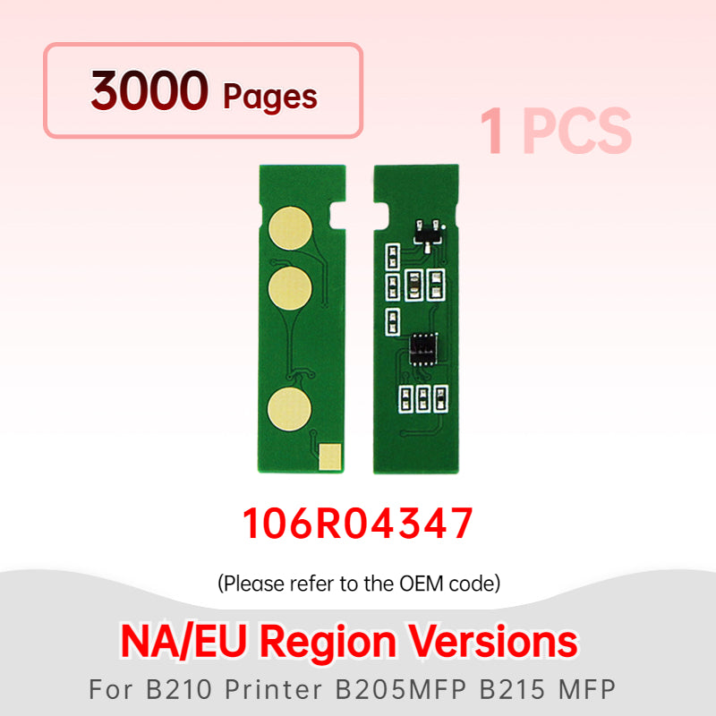 B210 B215 B205 drum chip 106R04346 106R04347 106R04348 106R04349 toner cartridge chip for XEROX B210 Printer B205 MFP B215 MFP