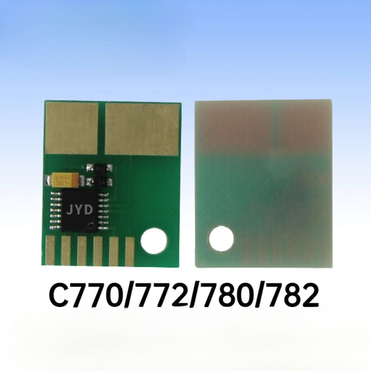 C770 C772 C780 C782 Toner Chip Reset for Lexmark C770H2KG C770H2CG C770H2YG C770H2MG Cartridge Chips 10k Printer Chip