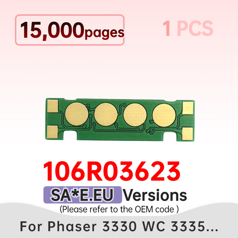 Factory Price Laser Cartridge Chip Reset 106R03621 106R03623 Compatible for Xerox Phaser 3330 Workcentre 3335 3345 Toner Chip