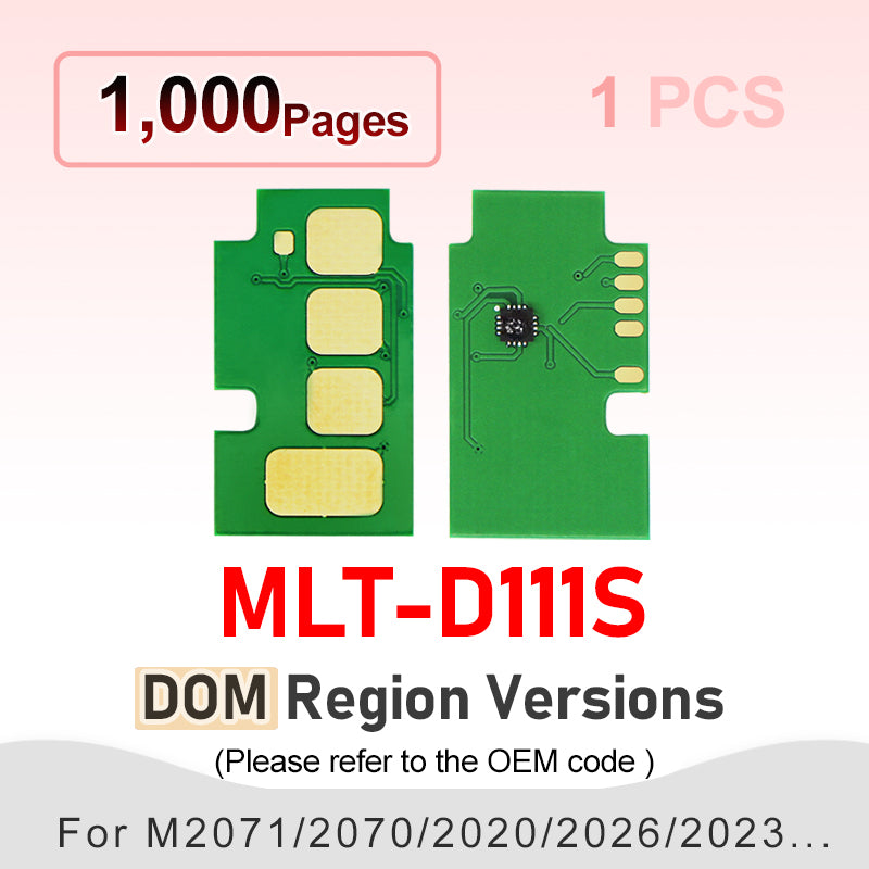 Mlt D111S Chip 1.8K MLT-D111E D111 111 111L Toner Cartridge Chips for Samsung SL-M2020 M2020W M2022W M2070W M2070F Printer Reset