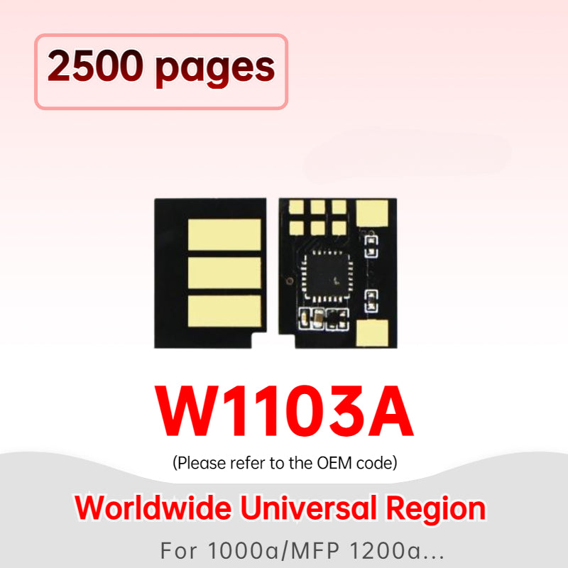 W1104A Drum Chips 104A 103A W1103A W1103 A for HP Neverstop Wireless 1000w MFP1200w 1000a MFP 1200a Printer Rest Cartridge Chip