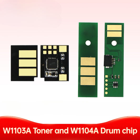 W1104A Drum Chips 104A 103A W1103A W1103 A for HP Neverstop Wireless 1000w MFP1200w 1000a MFP 1200a Printer Rest Cartridge Chip