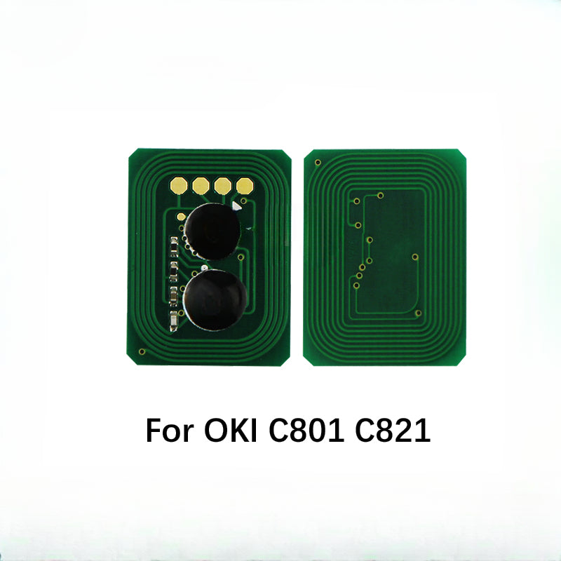 44643004 44643003 44643002 44643001 Toner Cartridge Chip for OKI C801 C821 Printer Reset Wholesale Manufacturer