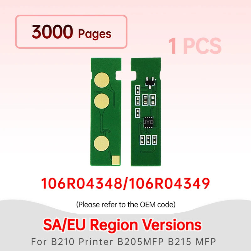 B210 B215 B205 drum chip 106R04346 106R04347 106R04348 106R04349 toner cartridge chip for XEROX B210 Printer B205 MFP B215 MFP