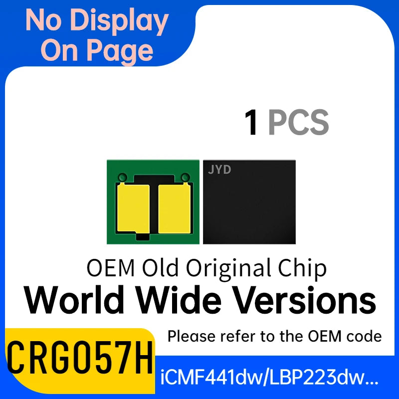 CRG057H CRG057 Toner Chip for Canon ICMF441dw ICMF443dw ICMF449dw MF445dw MF446x MF449x LBP223dw 226dw 227dw 228x Printer Reset