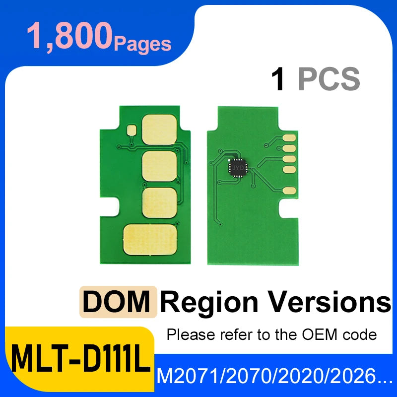 D111 Toner Chip MLT D111S 1.8k MLT D111L Reset for Samsung SL M2070 M2020 M2071W 2022 2023 2026 M2074FW Toner Cartridge Printer