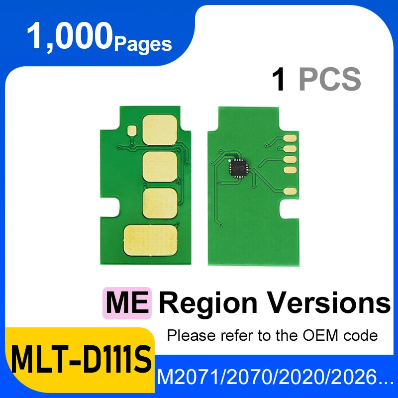 D111 Toner Chip MLT D111S 1.8k MLT D111L Reset for Samsung SL M2070 M2020 M2071W 2022 2023 2026 M2074FW Toner Cartridge Printer