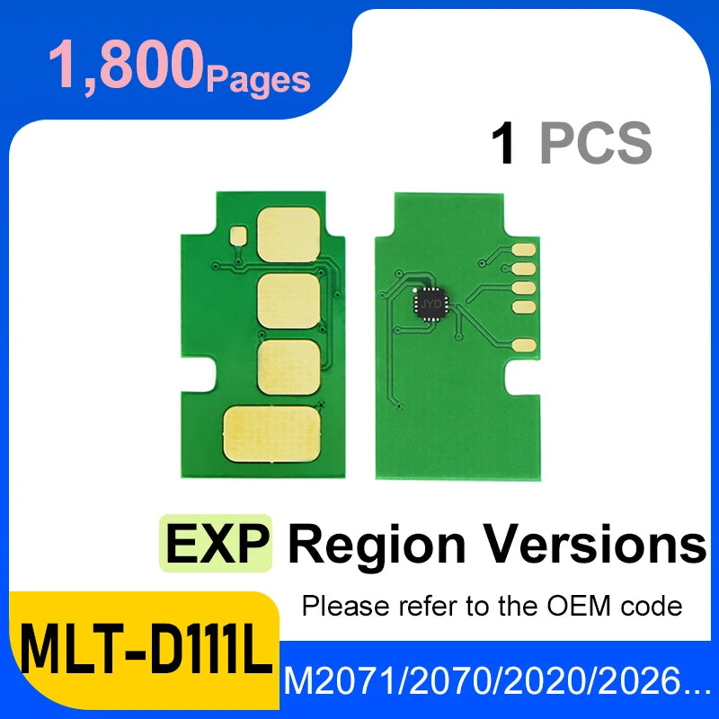 D111 Toner Chip MLT D111S 1.8k MLT D111L Reset for Samsung SL M2070 M2020 M2071W 2022 2023 2026 M2074FW Toner Cartridge Printer