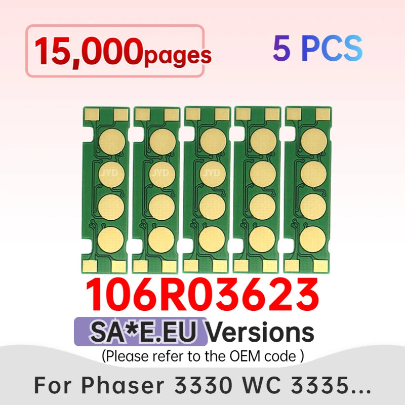 Factory Price Laser Cartridge Chip Reset 106R03621 106R03623 Compatible for Xerox Phaser 3330 Workcentre 3335 3345 Toner Chip