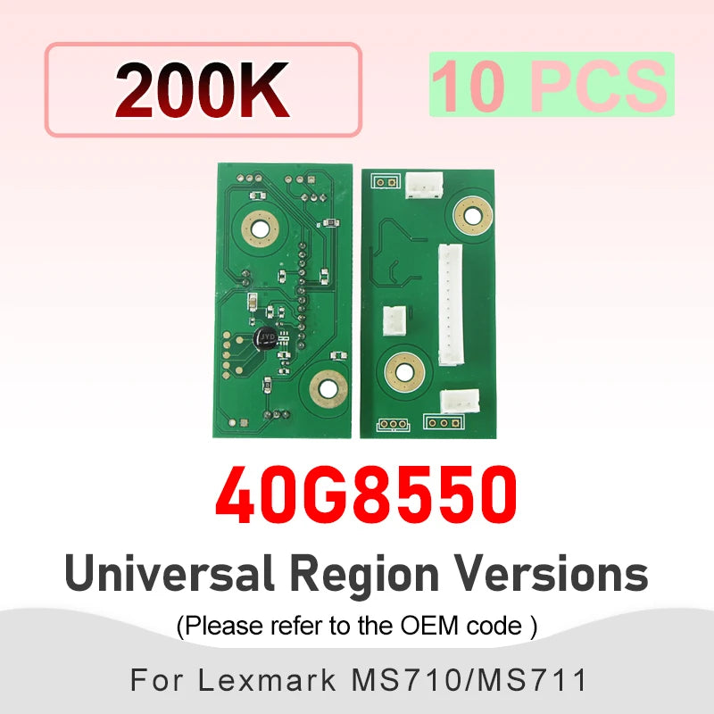 Fuser Chip 40G4135 40G8550 for Lexmark MS811 MX710 MS710 MX810 MX811 M5155 M5163 N5170 XM5163 5170 7155 Reset Cartridge Printer