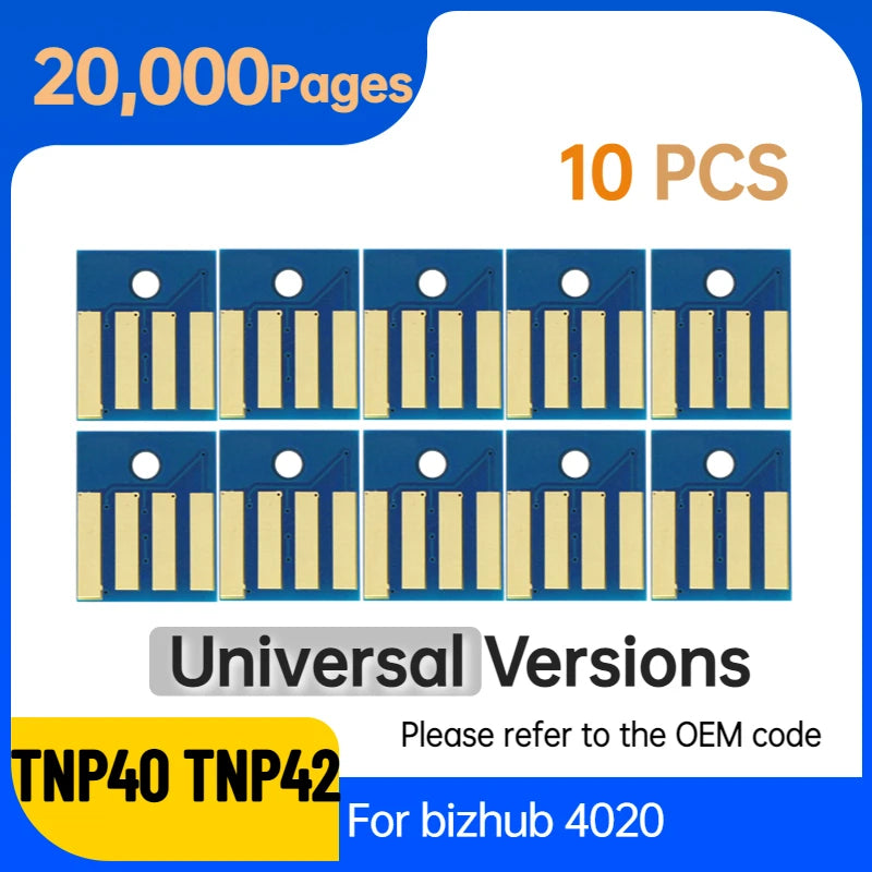 IUP20 IUP21 Imaging Unit Chip Toner Bizhub 4050 TNP44 TNP46 TNP41 TNP43 3320 Cartridge Chip for Konica Minolta TNP42 TNP40 4020