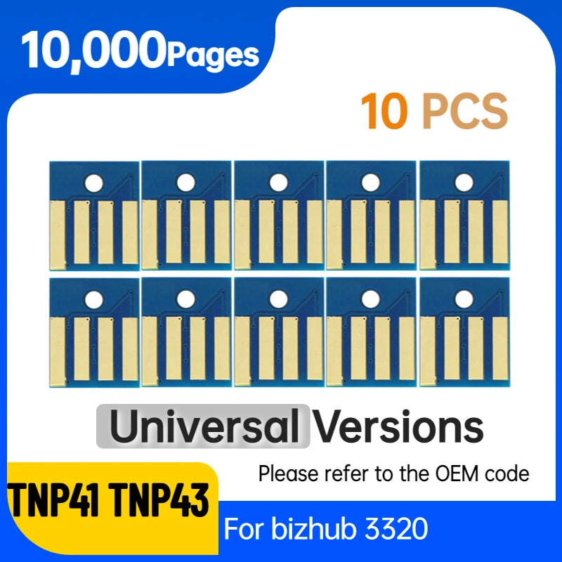 IUP20 IUP21 Imaging Unit Chip Toner Bizhub 4050 TNP44 TNP46 TNP41 TNP43 3320 Cartridge Chip for Konica Minolta TNP42 TNP40 4020