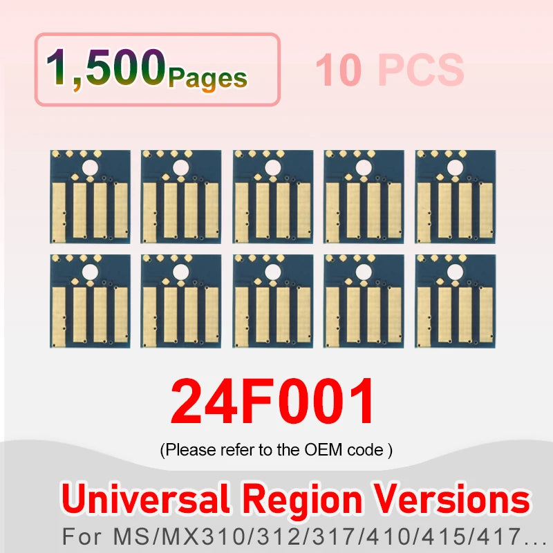 MS310d Chip Toner Chip Reset For Lexmark MS317 MS417 MS312 517 617 611 511 MS415 MX317 MS310 MS610 universal Printer Cartridge