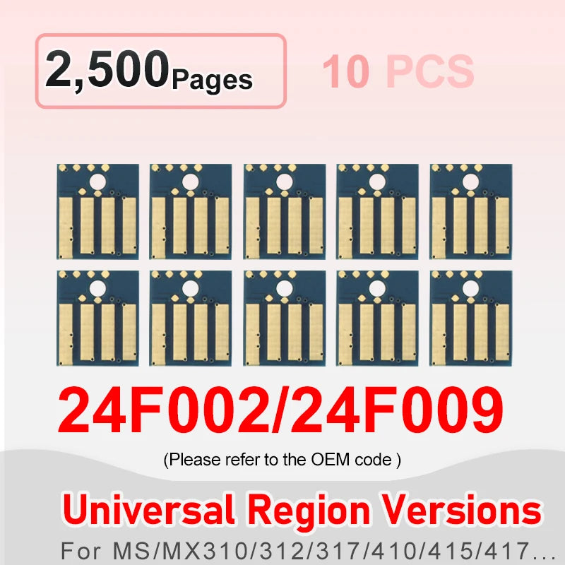 MS310d Chip Toner Chip Reset For Lexmark MS317 MS417 MS312 517 617 611 511 MS415 MX317 MS310 MS610 universal Printer Cartridge