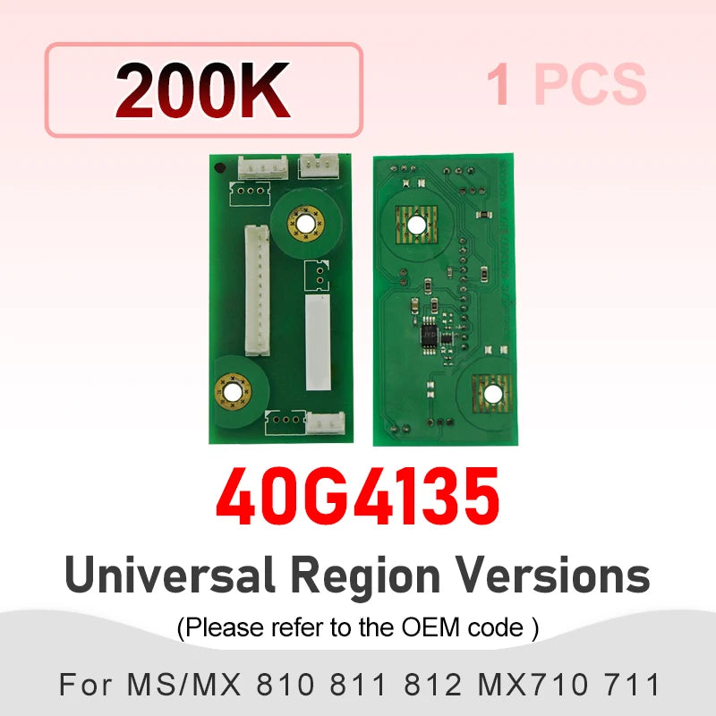 MS810 Imaging Unit Chip for Lexmark M5155 M5163 N5170 XM5163 XM5170 MS811 MX812 MX711 40G8550 40G4135 Cartridge Printer Reset