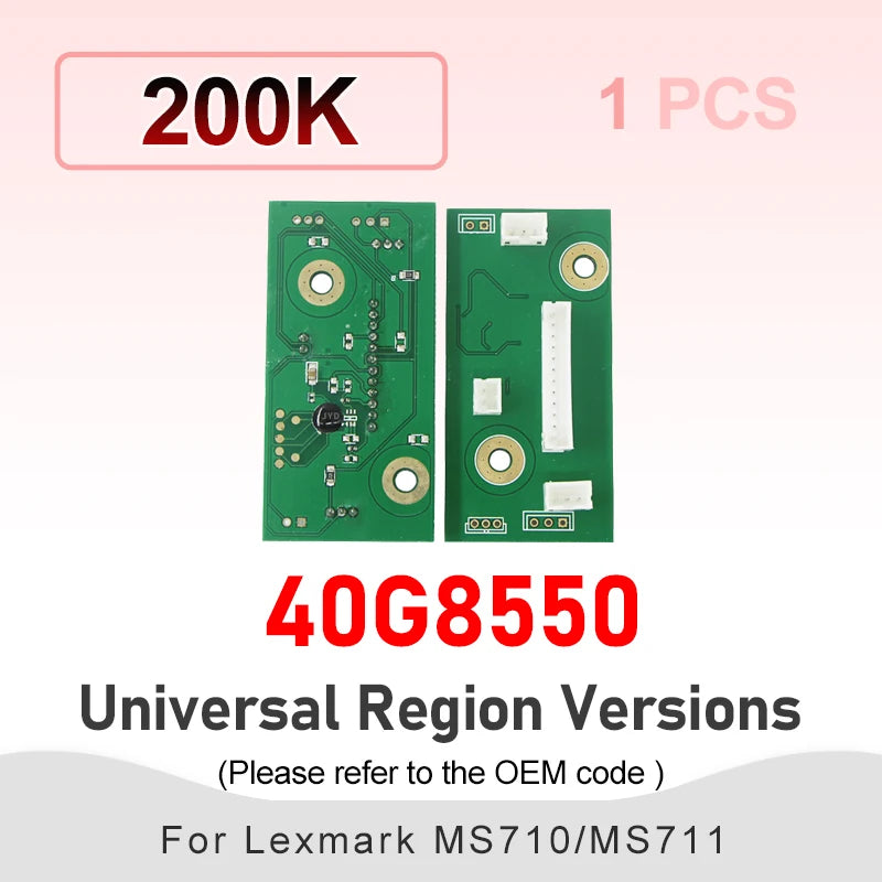 MS810 Imaging Unit Chip for Lexmark M5155 M5163 N5170 XM5163 XM5170 MS811 MX812 MX711 40G8550 40G4135 Cartridge Printer Reset