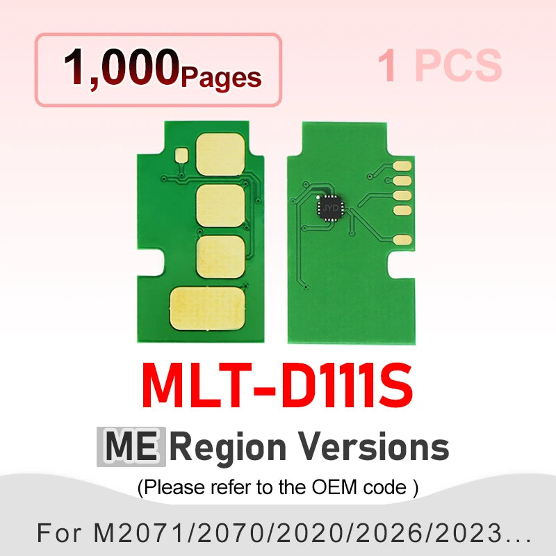 Mlt D111S Chip 1.8K MLT-D111E D111 111 111L Toner Cartridge Chips for Samsung SL-M2020 M2020W M2022W M2070W M2070F Printer Reset