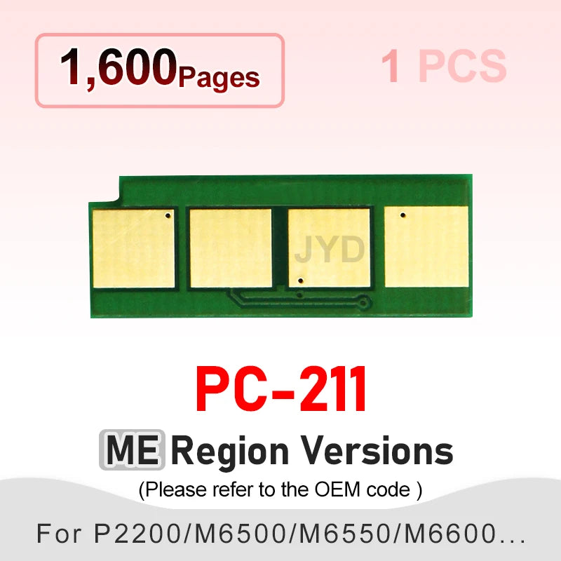 PC211 Toner Chip PA-210 Pb211 PC-210EV for Pantum Printer P2500 M6500 M6550 Nw M6600 P2200 Chip Pb210 Ilimitado Cartridge Reset