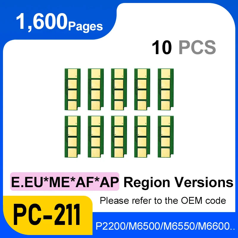 PC211EV PA210 PB-210 PC 211 PC210 Reset Toner Cartridge Infinite Chip for Pantum P2500 M6500w M6550 M6600 P2200 P2207 P2500W