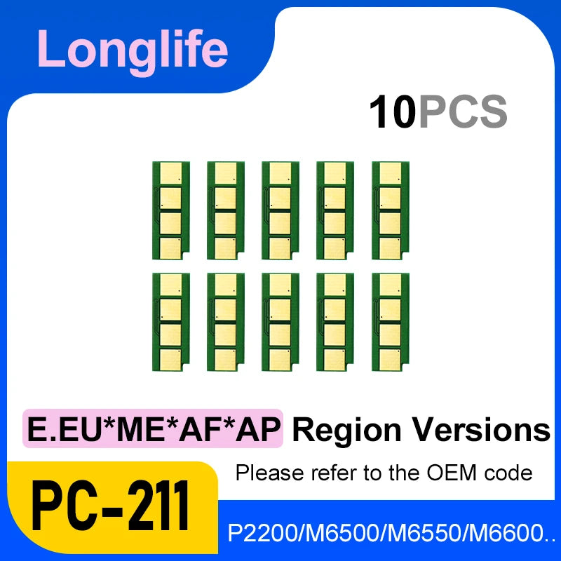 PC211EV PA210 PB-210 PC 211 PC210 Reset Toner Cartridge Infinite Chip for Pantum P2500 M6500w M6550 M6600 P2200 P2207 P2500W