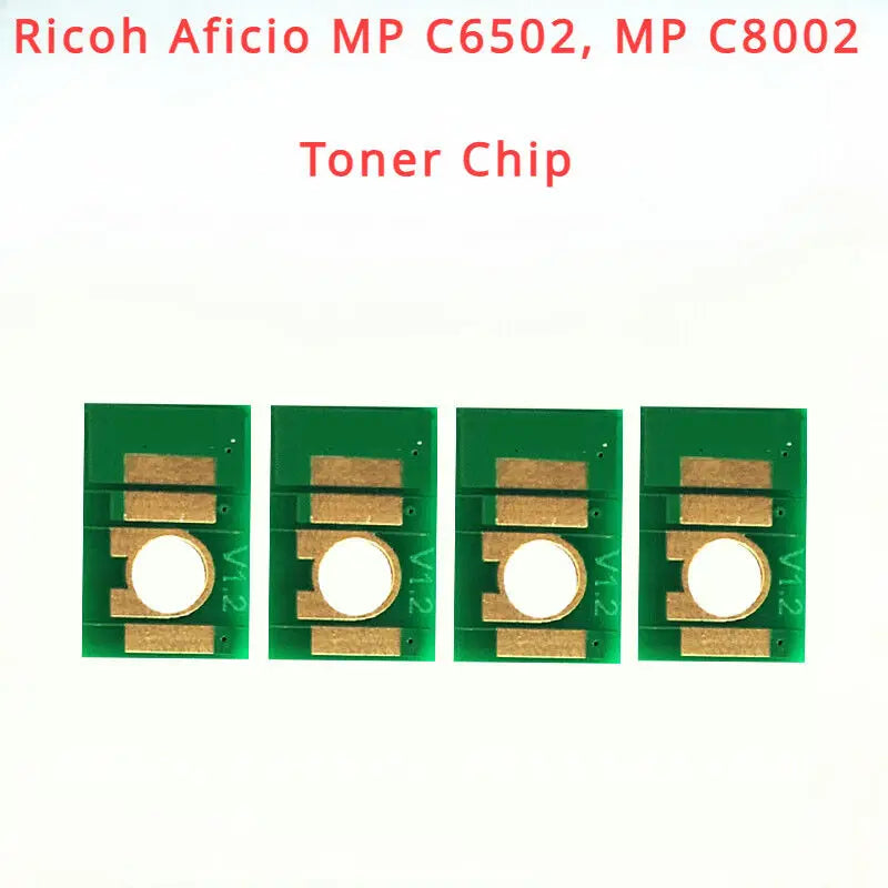 4x Toner Chip for Ricoh Aficio MP C6502, C8002 Lanier C6502/8002, Savin 6502/8002