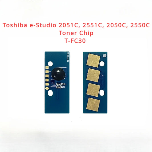 1 x Toner Chip T-FC30 TFC30 for Toshiba e-Studio 2051C, 2551C, 2050C, 2550C Refill