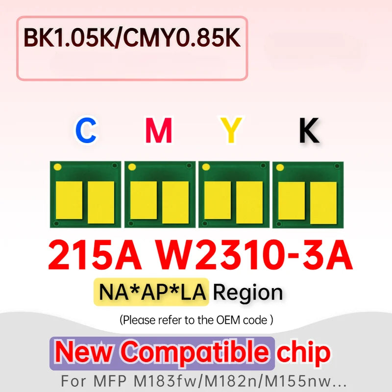 Toner Chip for HP M155a,155nw ,M155,M182,M183,MFP M183fw,182n,M182nw（215A,216A)