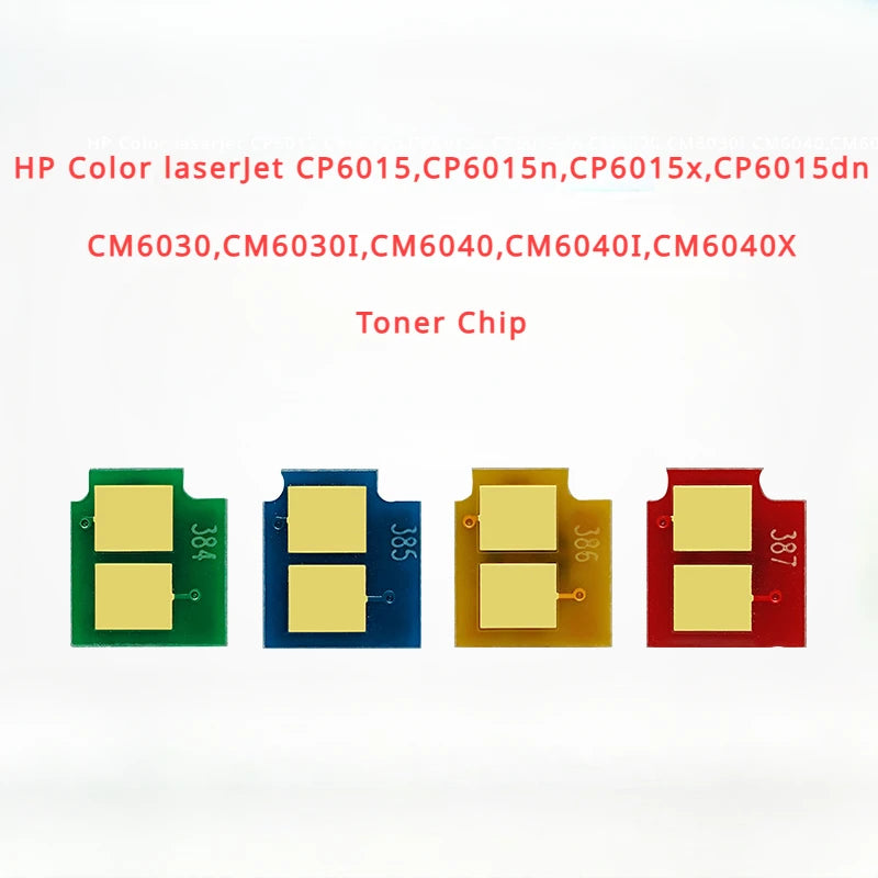 Toner Chip for HP Color laserJet CP6015,CP6015n,CP6015x,CP6015dn,CM6030,CM6030I,CM6040,CM6040I,CM6040X