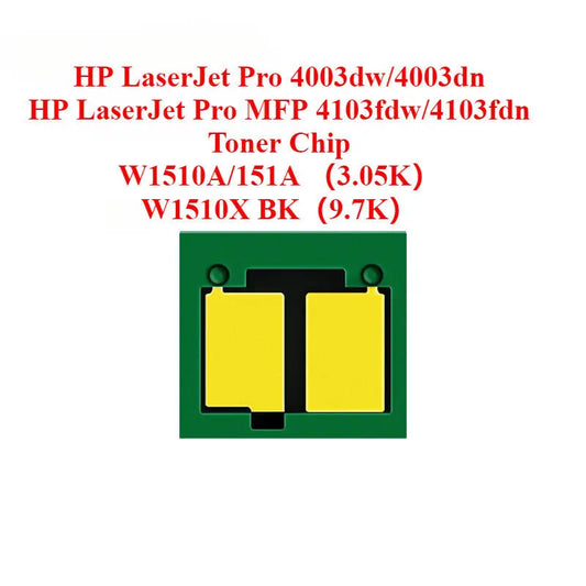 W1510A 151A W1510X Toner Chip for HP LaserJet Pro 4003dw/4003dn/ MFP 4103fdw/4103fdn Refill