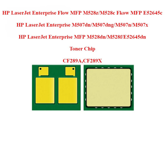 CF289A,CF289X Toner Chip for HP M528z，M528c，M507dn，M507dng,M507x,M528f,E52645dn