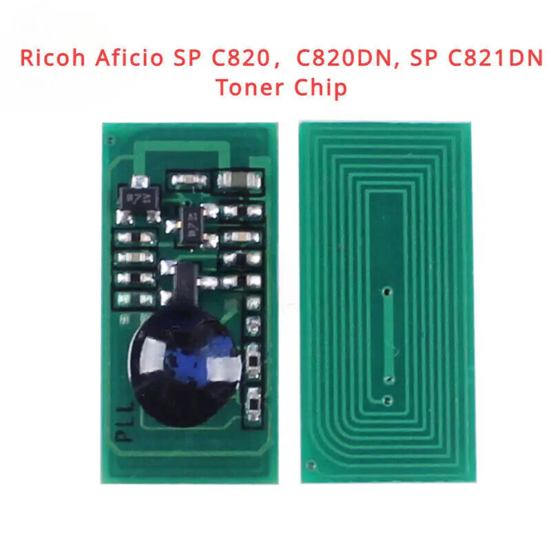 Toner Reset Chip for Ricoh Aficio SP C820，C820DN, SP C821DN Color Printer Refill