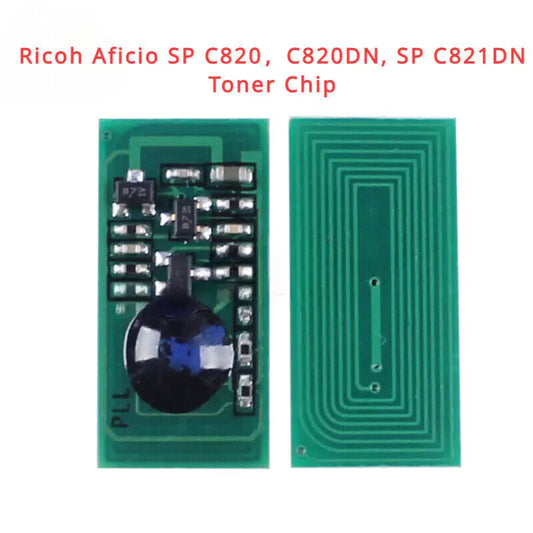 Toner Reset Chip for Ricoh Aficio SP C820，C820DN, SP C821DN Color Printer Refill