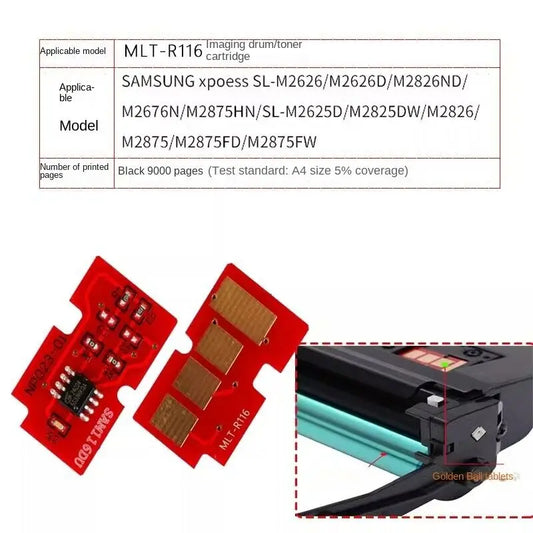 1 Drum Chip for Samsung SL-M2625,2626,2825,2826,2835,2675,2676,2875,2876 ,2676 ,2676N,2676FH, 2876HN, 2626D,2826ND,2875ND,2885FW