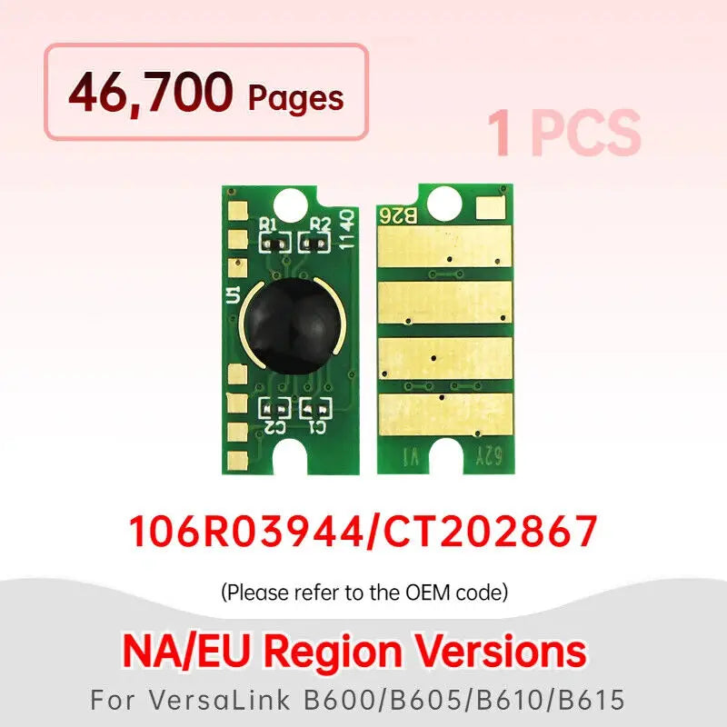 (106R03940,106R03942,106R03943,,106R03944,106R03946,101R00582) Toner Drum Chip Refill for Xerox B600, B605, B610, B615