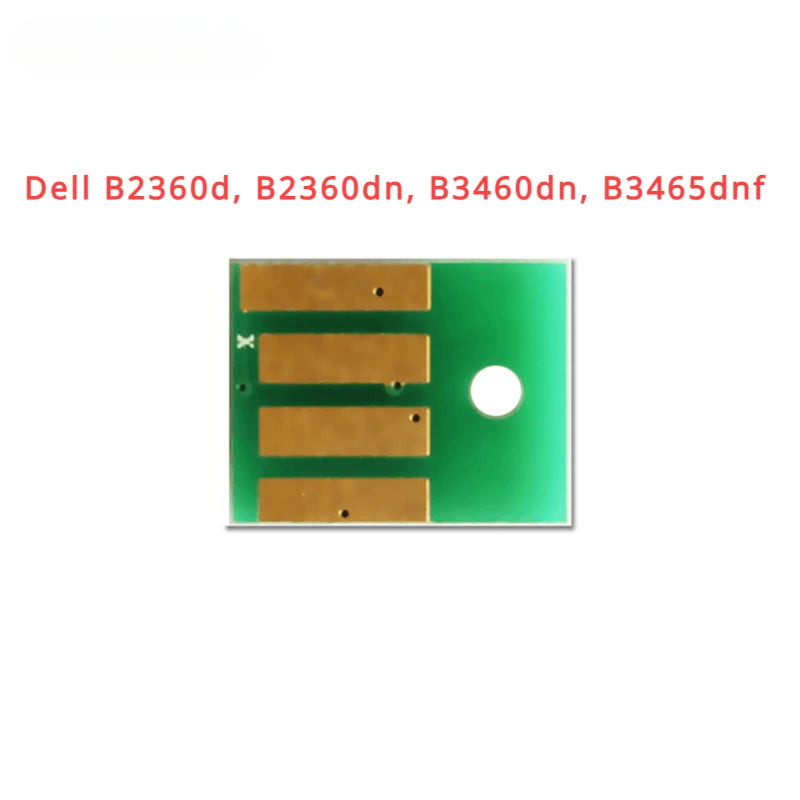 1 x Toner Chip for Dell B2360d, B2360dn, B3460dn, B3465dnf Refill (8,500 pages)