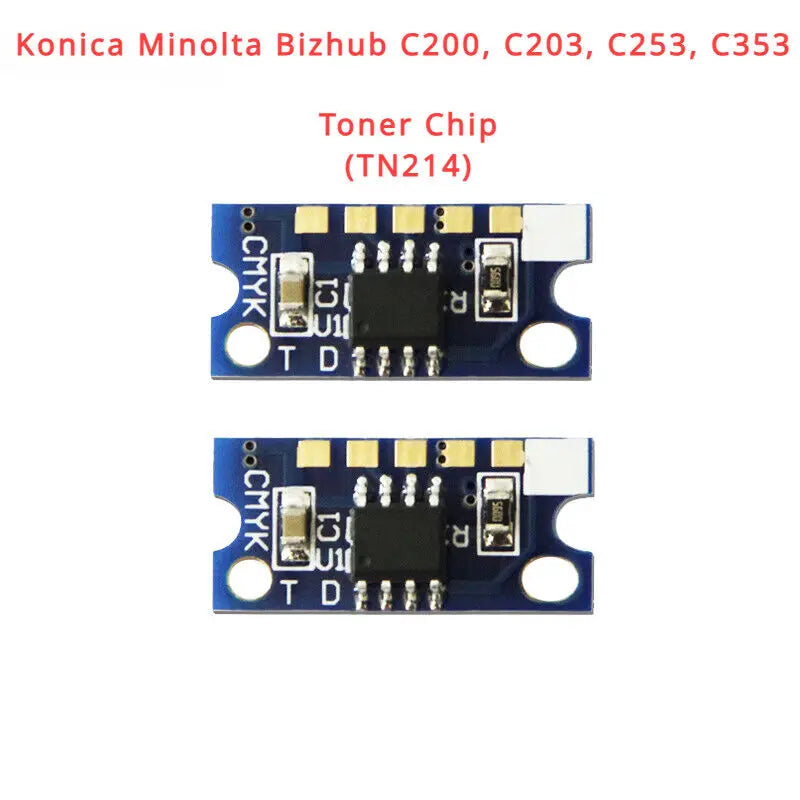 Toner Chip Refill for Konica Minolta Bizhub C200, C203, C253, C353 (TN214)