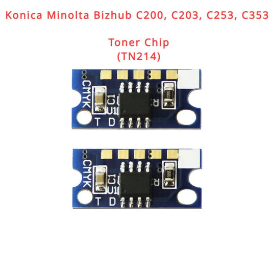 Toner Chip Refill for Konica Minolta Bizhub C200, C203, C253, C353 (TN214)