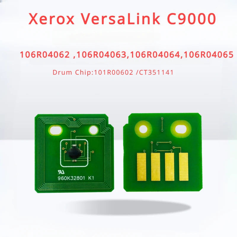 Toner and Drum Chip for Xerox VersaLink C9000 (106R04062 ,106R04063,106R04064,106R04065,101R00602 /CT351141)