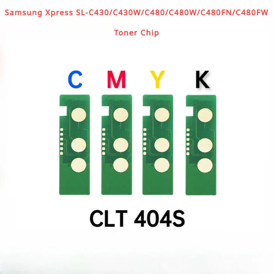 CLT-K404S,404S Toner Chip for Samsung Xpress SL-C430/C430W/C480/C480W/C480FN/C480FW