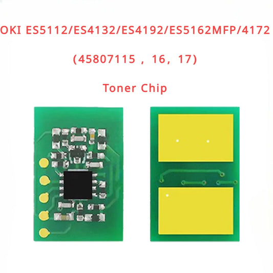 1 x Toner Chip Refill for OKI ES5112,ES4132,ES4192,ES5162MFP,4172 （45807115 ，45807116，45807117）